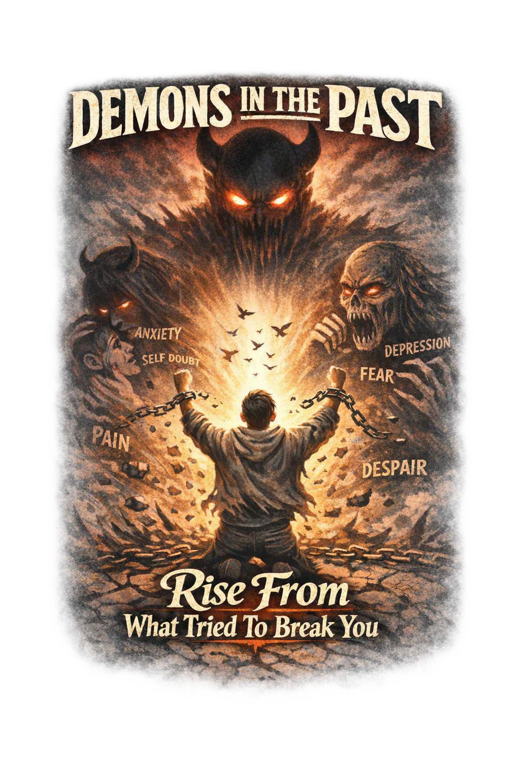 Heavy Cotton™ T-Shirt | Rise From What Tried To Break You