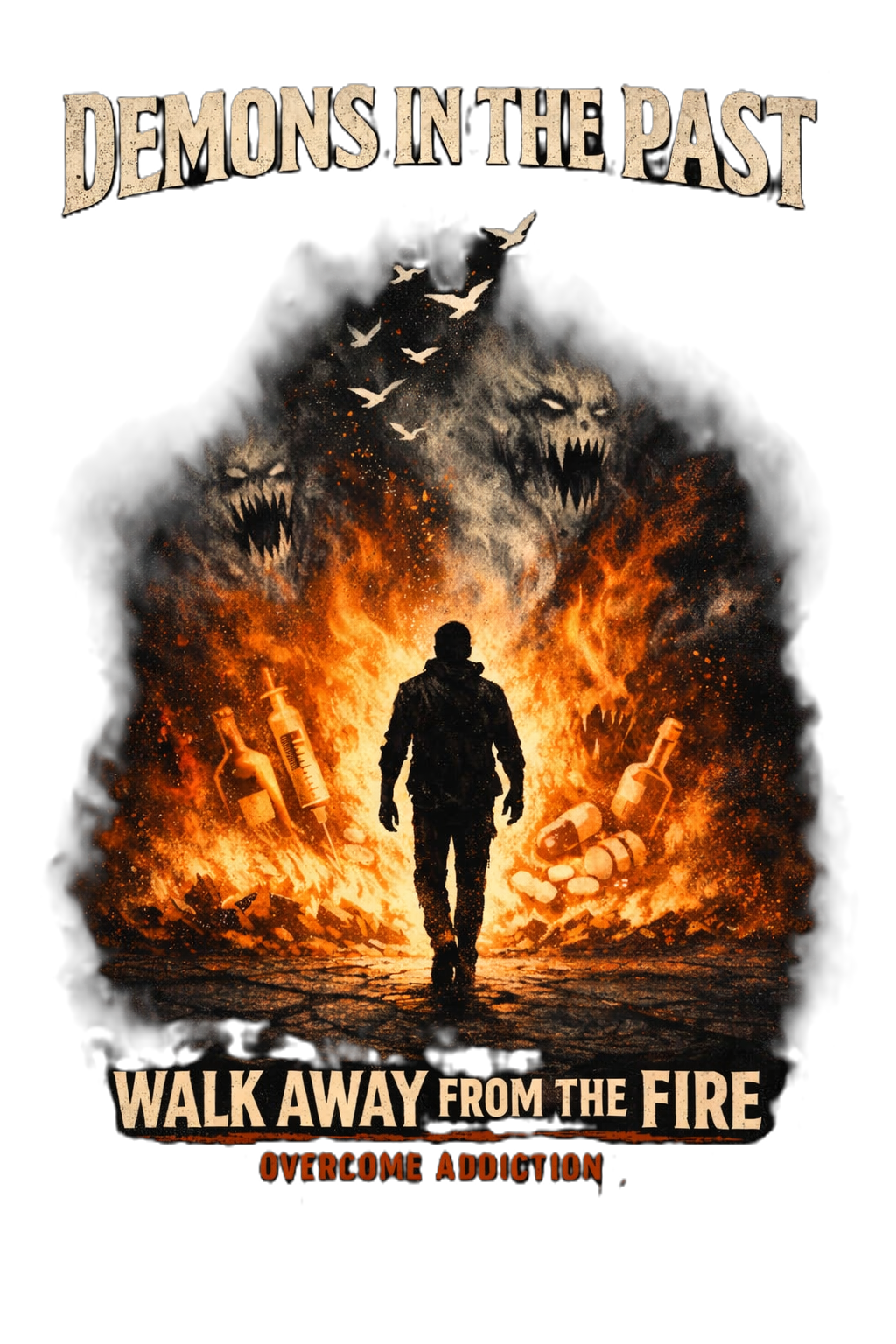 Heavy Blend Hooded Sweatshirt | Walk Away From The Fire